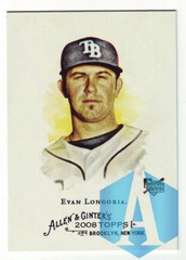 2008 Allen & Ginter EVAN LONGORIA #177 Tampa Bay Rays